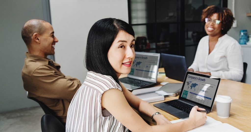 business professionals in conference room
